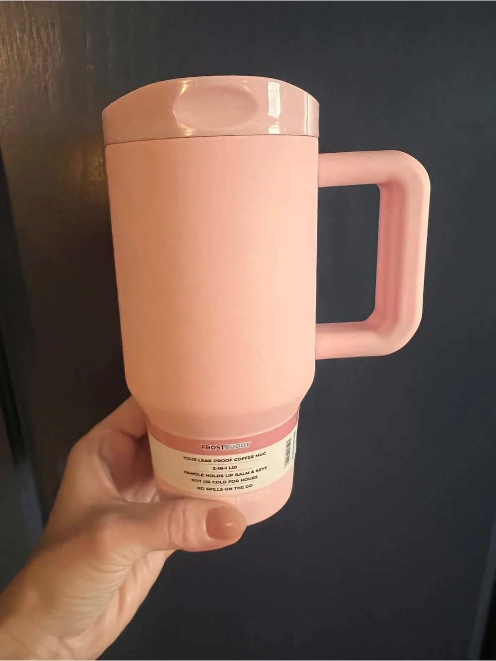 FrostBuddy Pink Mug Buddy - Insulated Pink Beverage Sleeve